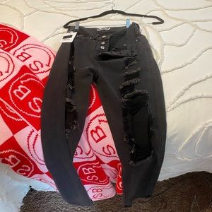 Adika high waist black jean